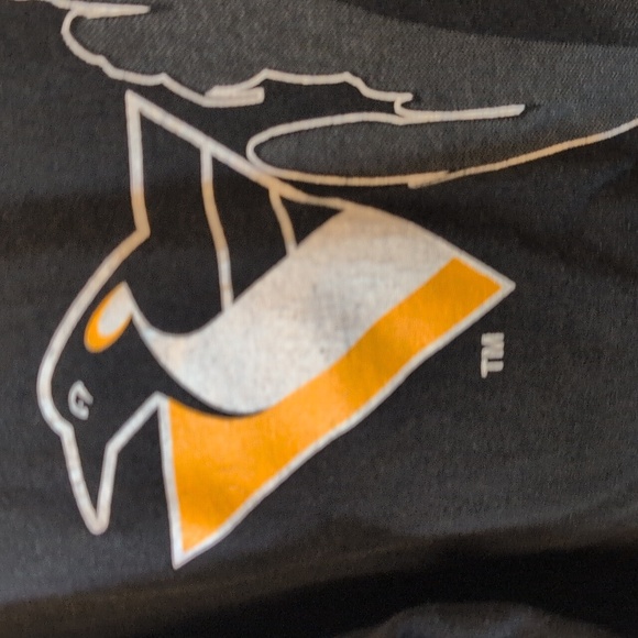 Vintage Home Team 90s NHL Pittsburgh Penguins Breakout T-shirt Size Medium - Picture 11 of 12